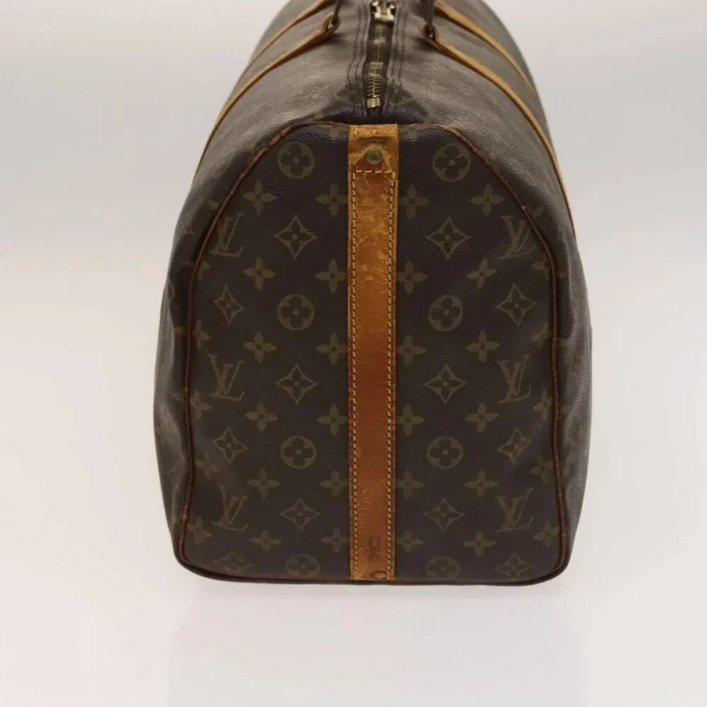 LOUIS VUITTON Monogram Keepall Bandouliere 50 Boston Bag M41416 LV Auth 136941 - Picture 6 of 16